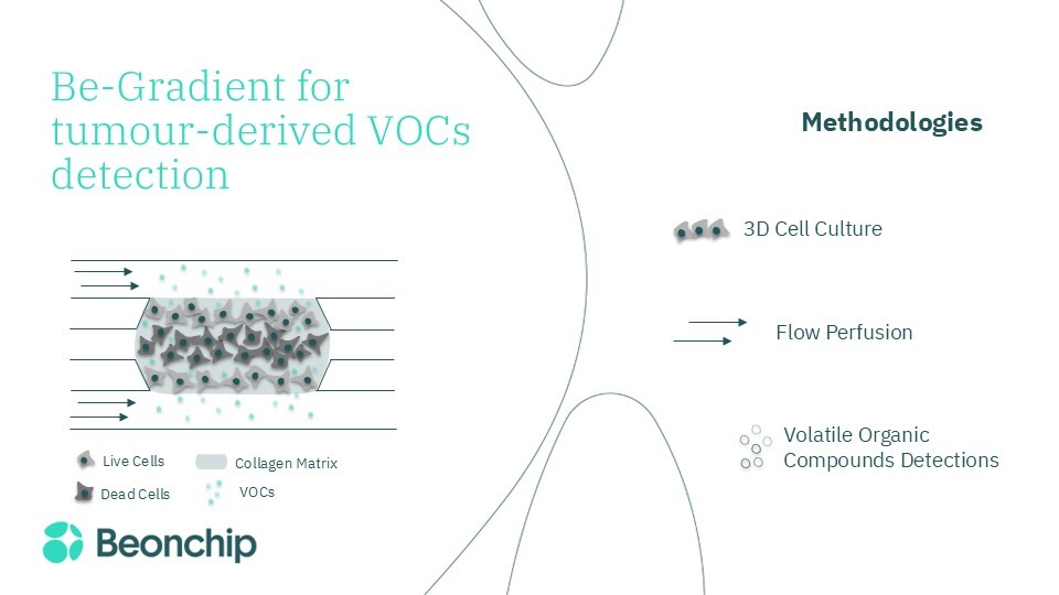 Volatile organic compound detection in vitro as biomarkers of tumor progression