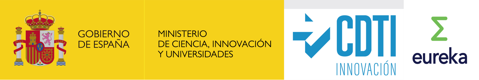 Logo CDTI, Gobierno de España y Unión europea